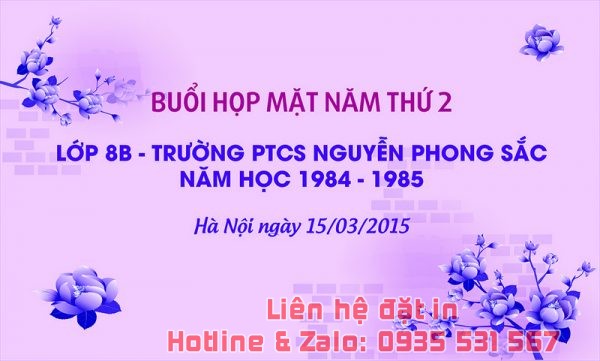 Báo giá in phông bạt Hà Nội